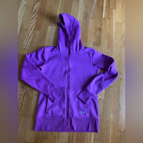 Under Armour UA Storm Hoodie Jacket Fleece Lined Embroidered Logo size SM/P - Picture 1 of 4